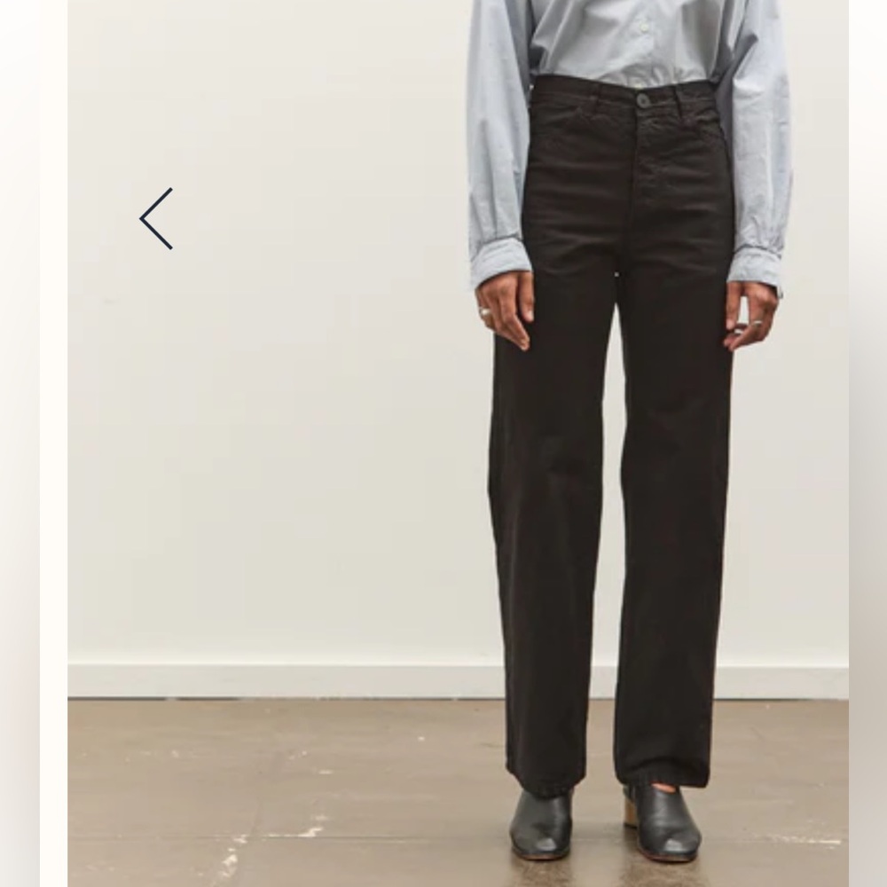 Jesse Kamm Black High-Rise Straight Jeans